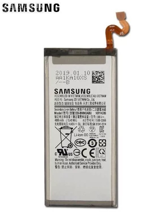 samsung note 9 battery mah